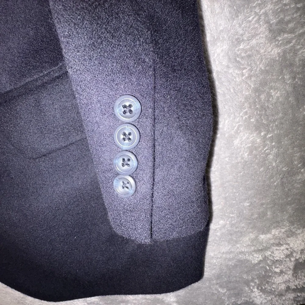 Jos A Bank Men's 44R (~46.5R) Dark Navy 100% Cashmere Blazer SEE DESCRIPTION
